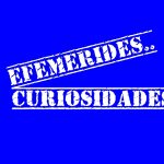 fondo azul con efemérides